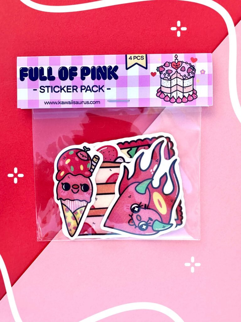 sticker pack pegatina pink dream kawaii