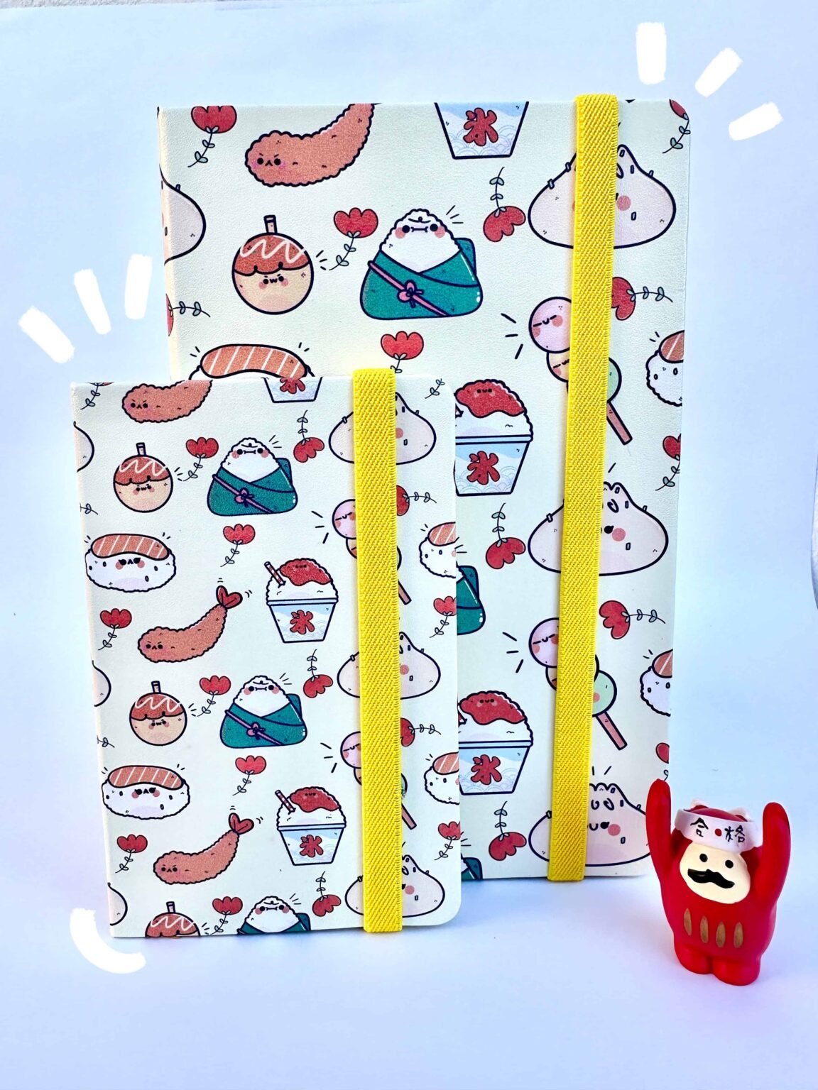 libreta bullet journal ilustracion kawaii food